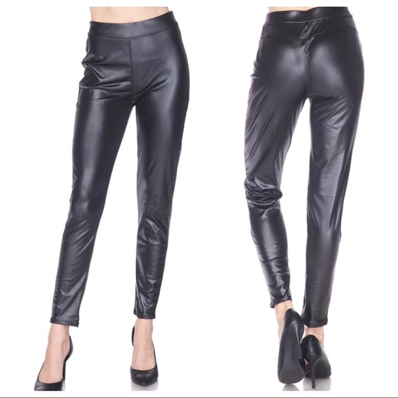 Faux leather slimming amazing fit leggings - Picture 6 of 6